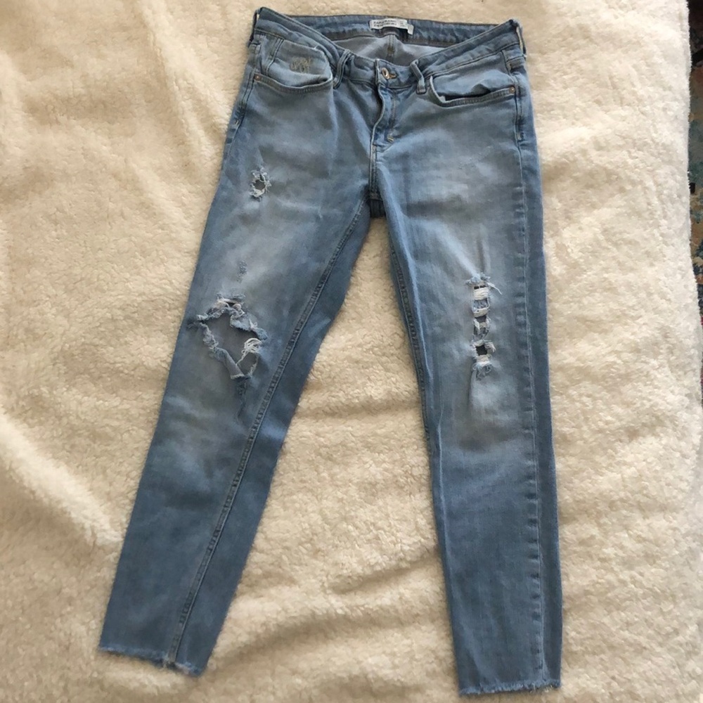 Zara Ripped Skinny Jeans